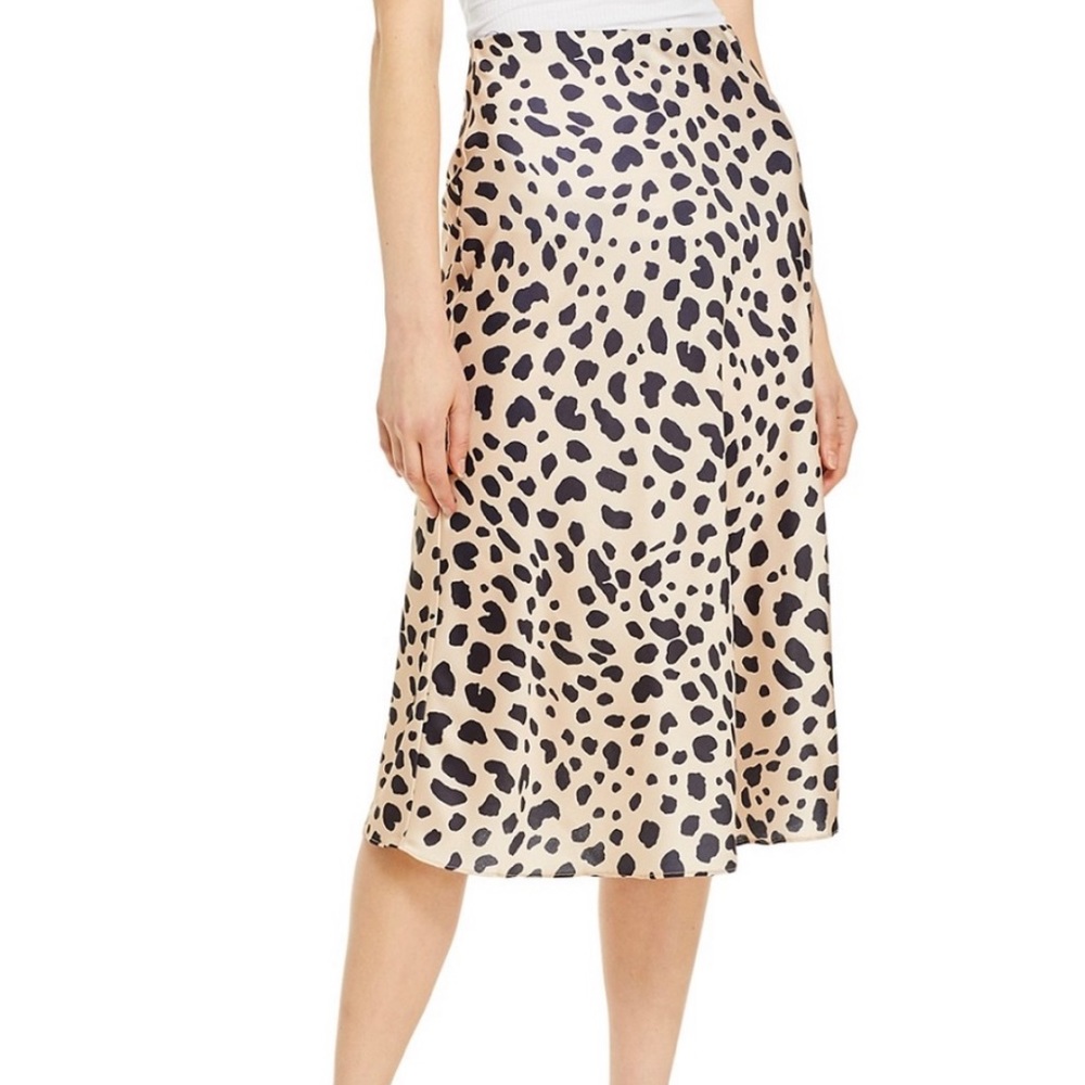 Aqua cheetah skirt